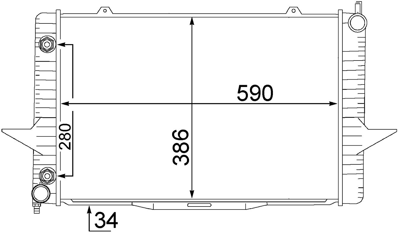 Volvo Radiator - Behr 376774201